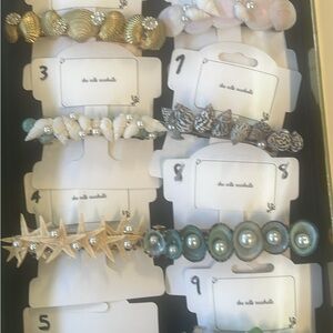 Shell and Bead Hair Accessories Set